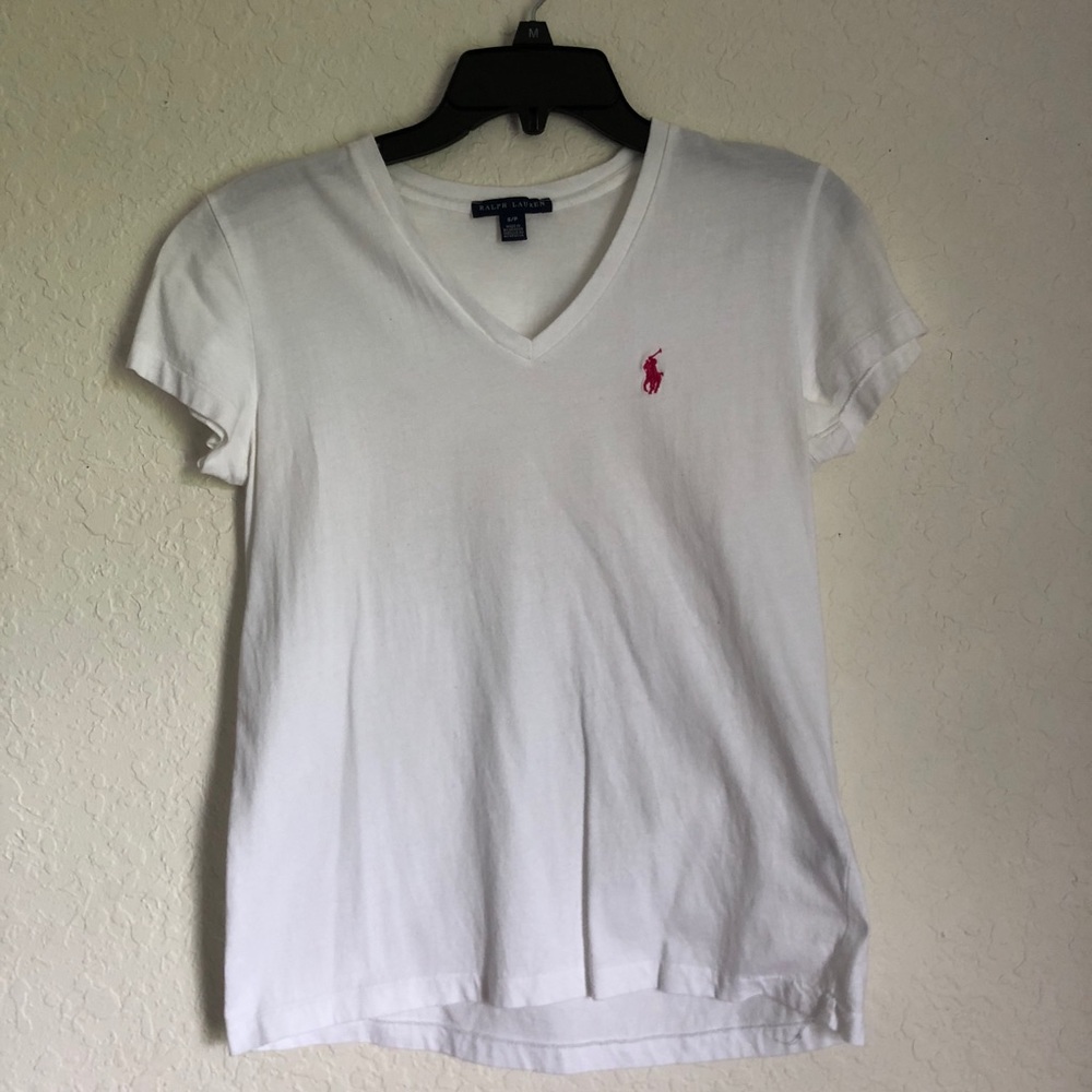 white polo t-shirt